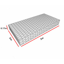 ISO 3.0mm 100x120mm Hexagonal Cage PCV Coated Gabion Basket Protecting Reno Mattress Dam Seawall